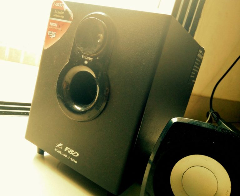 The Darkest Blog sub-woofer speakers scary story