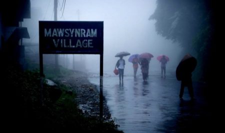 image of Mawsynram Village wettest place on earth